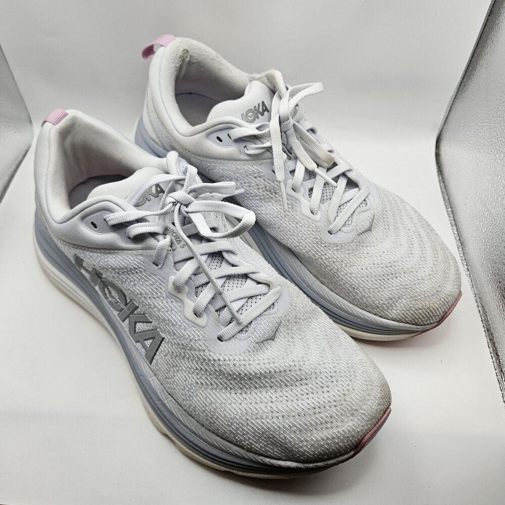 Hoka One One Womens Gaviota 5 Running Shoes Cushion Comfort Nurse Sz US 11B READ